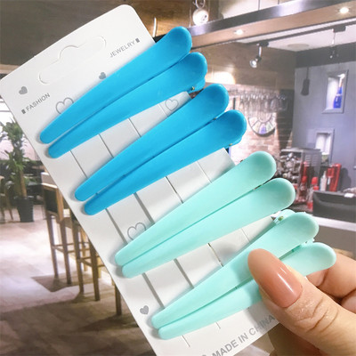 8 buc/set Accesorii de păr Agrafe de păr pentru coafare de salon de bază pentru femei, din plastic anti-alunecare, cleme de păr multicolore, comerț cu ridicata 2021