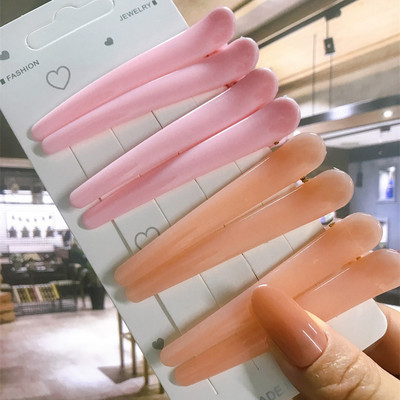 8 buc/set Accesorii de păr Agrafe de păr pentru coafare de salon de bază pentru femei, din plastic anti-alunecare, cleme de păr multicolore, comerț cu ridicata 2021