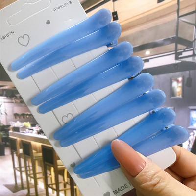 8 buc/set Accesorii de păr Agrafe de păr pentru coafare de salon de bază pentru femei, din plastic anti-alunecare, cleme de păr multicolore, comerț cu ridicata 2021