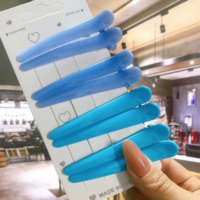 8 buc/set Accesorii de păr Agrafe de păr pentru coafare de salon de bază pentru femei, din plastic anti-alunecare, cleme de păr multicolore, comerț cu ridicata 2021