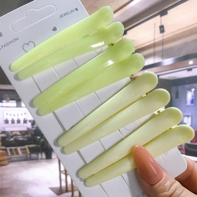 8 buc/set Accesorii de păr Agrafe de păr pentru coafare de salon de bază pentru femei, din plastic anti-alunecare, cleme de păr multicolore, comerț cu ridicata 2021