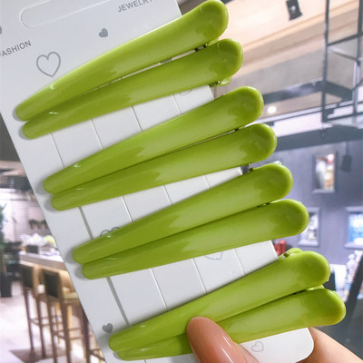 8 buc/set Accesorii de păr Agrafe de păr pentru coafare de salon de bază pentru femei, din plastic anti-alunecare, cleme de păr multicolore, comerț cu ridicata 2021