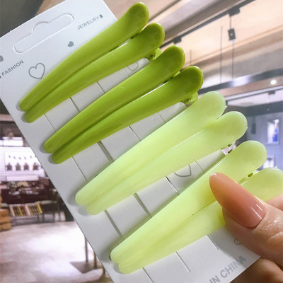 8 buc/set Accesorii de păr Agrafe de păr pentru coafare de salon de bază pentru femei, din plastic anti-alunecare, cleme de păr multicolore, comerț cu ridicata 2021