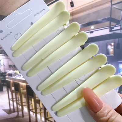 8 buc/set Accesorii de păr Agrafe de păr pentru coafare de salon de bază pentru femei, din plastic anti-alunecare, cleme de păr multicolore, comerț cu ridicata 2021