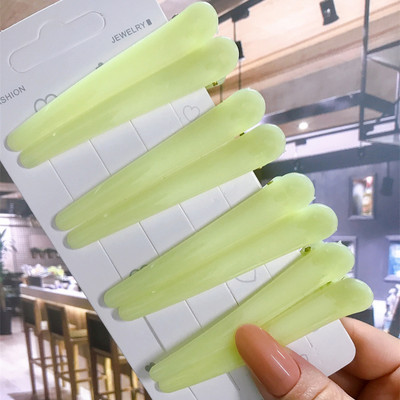 8 buc/set Accesorii de păr Agrafe de păr pentru coafare de salon de bază pentru femei, din plastic anti-alunecare, cleme de păr multicolore, comerț cu ridicata 2021