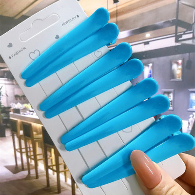 8 buc/set Accesorii de păr Agrafe de păr pentru coafare de salon de bază pentru femei, din plastic anti-alunecare, cleme de păr multicolore, comerț cu ridicata 2021