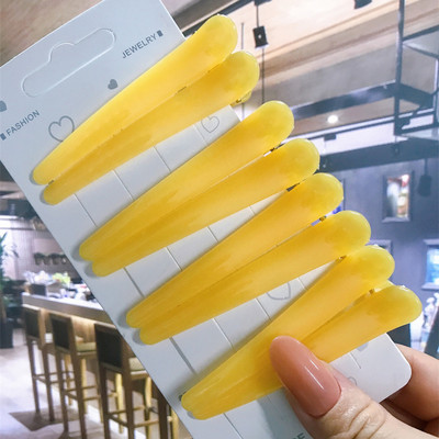 8 buc/set Accesorii de păr Agrafe de păr pentru coafare de salon de bază pentru femei, din plastic anti-alunecare, cleme de păr multicolore, comerț cu ridicata 2021