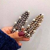 Barete la modă pentru femei Bijuterii lucrate manual Perle simulate Mărgele cleme coreene Ace accesorii de nuntă Cadouri pentru femei