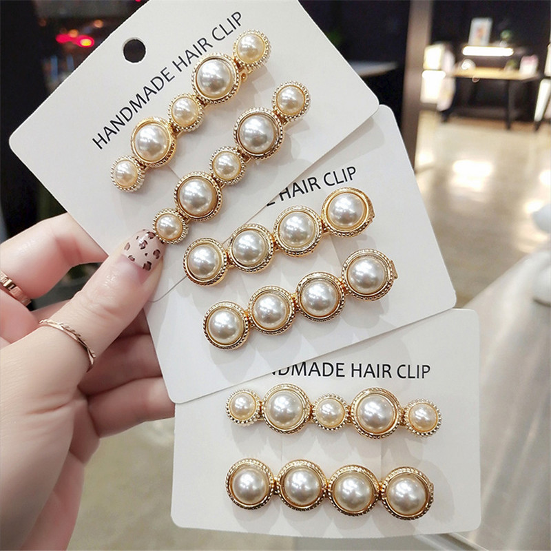 Agrafă de păr cu perle de modă pentru femei Accesorii Cadou de nuntă Ace cu cap lung din aur coreeană Bijuterii Dropship cu 9 stiluri