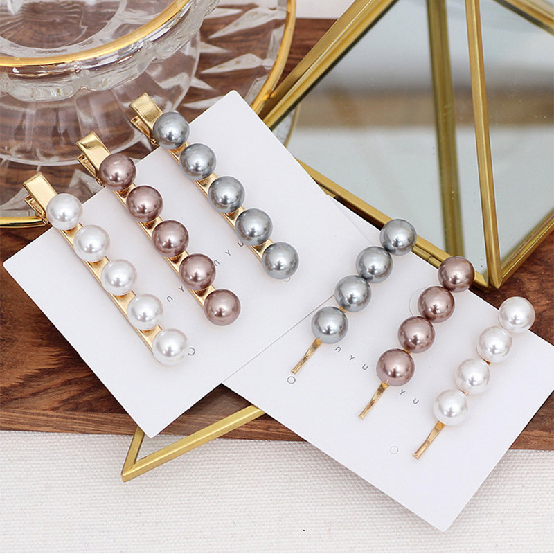 Agrafă de păr cu perle de modă pentru femei Accesorii Cadou de nuntă Ace cu cap lung din aur coreeană Bijuterii Dropship cu 9 stiluri