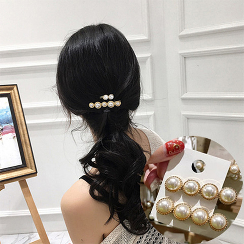 Agrafă de păr cu perle de modă pentru femei Accesorii Cadou de nuntă Ace cu cap lung din aur coreeană Bijuterii Dropship cu 9 stiluri