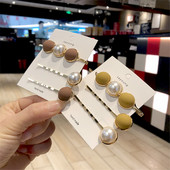 3 buc/set de ace de păr perle simulate, accesorii, barete pentru femei, rășină, rotundă, aur, clemă pentru cap, bijuterii pentru cap pentru fete