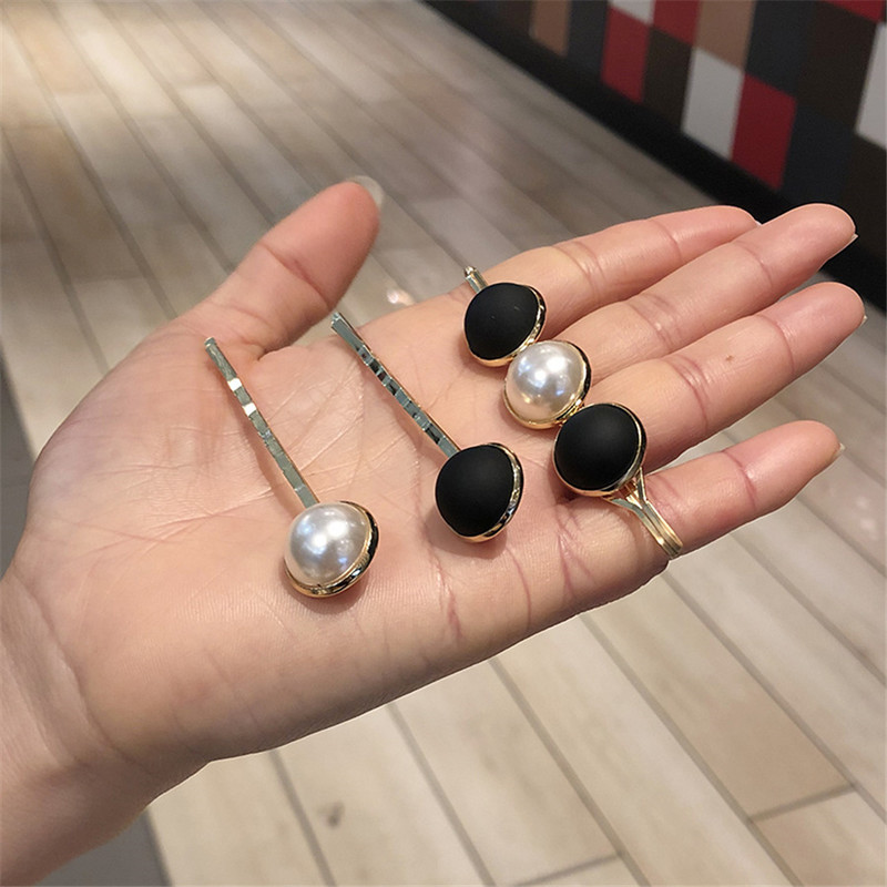 3 buc/set de ace de păr perle simulate, accesorii, barete pentru femei, rășină, rotundă, aur, clemă pentru cap, bijuterii pentru cap pentru fete