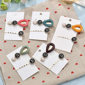 Picătură mare de apă Agrafă de păr pentru femei Bijuterii vintage Rășină Perla simulată Accesorii pentru păr Fluture negru Ace de aur Accesorii pentru cap 2019