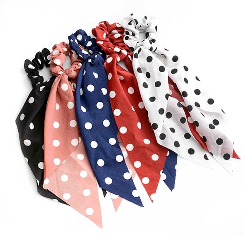 12 stilova duge marame za kosu, elastične užad, vezivanje, točkice, cvjetni print, gumica, ženski dodaci za kosu, boemske trake za glavu, veleprodaja 2020.