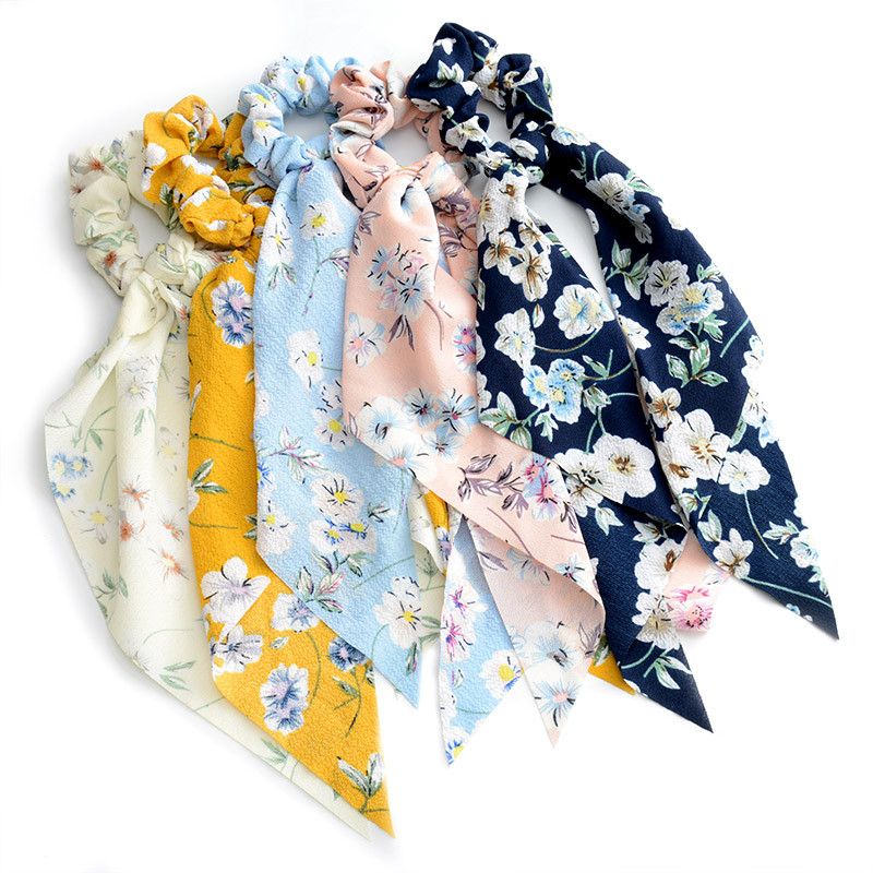 12 stilova duge marame za kosu, elastične užad, vezivanje, točkice, cvjetni print, gumica, ženski dodaci za kosu, boemske trake za glavu, veleprodaja 2020.