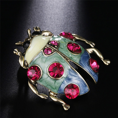 Vintage γυναικεία ανδρική κουκουβάγια πασχαλίτσα γάτα κράμα ψευδαργύρου μοντέρνα απομίμηση στρας Ζώο καρφίτσα χριστουγεννιάτικα αξεσουάρ