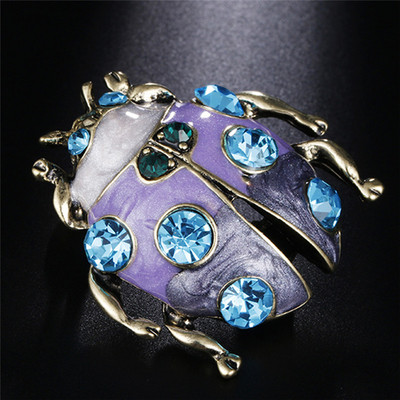 Vintage γυναικεία ανδρική κουκουβάγια πασχαλίτσα γάτα κράμα ψευδαργύρου μοντέρνα απομίμηση στρας Ζώο καρφίτσα χριστουγεννιάτικα αξεσουάρ