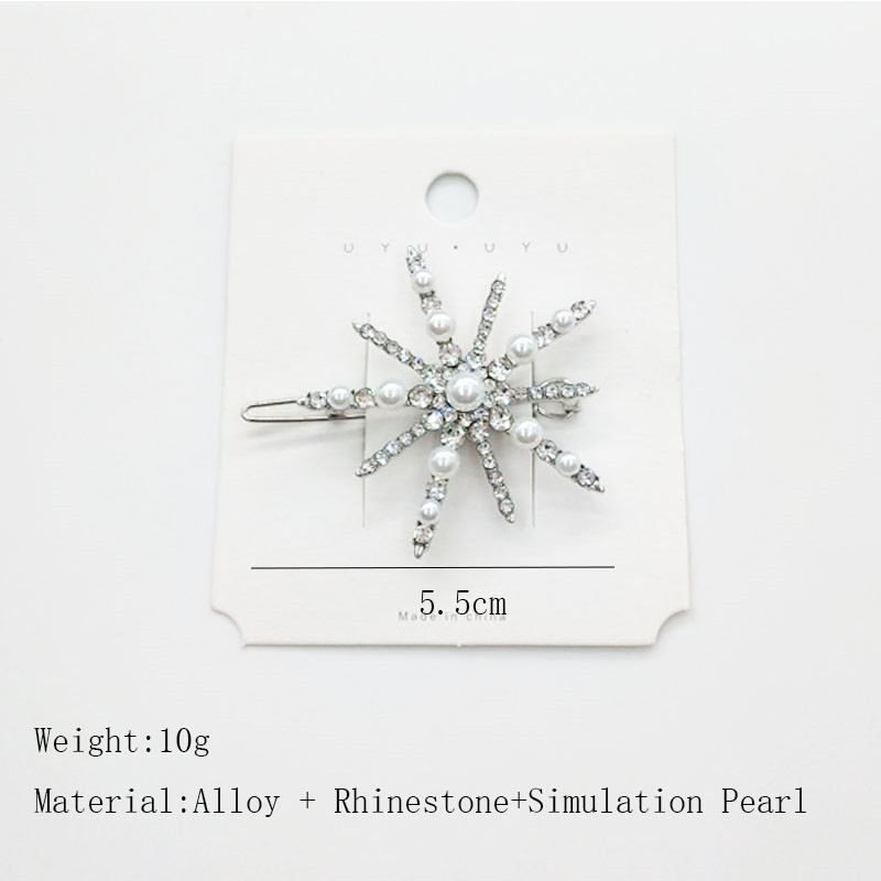 Agrafă de păr cu flori de șarpe de modă Accesorii pentru femei, perle de simulare, cu strasuri, cleme de păr de culoare aurie, pentru bijuterii Gilr 2020