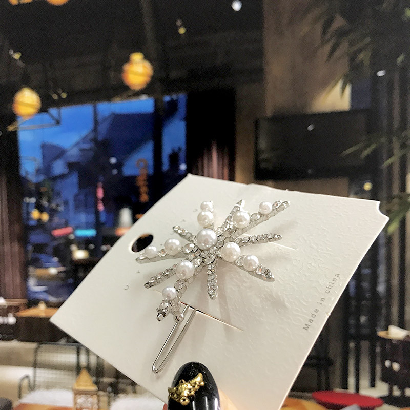 Agrafă de păr cu flori de șarpe de modă Accesorii pentru femei, perle de simulare, cu strasuri, cleme de păr de culoare aurie, pentru bijuterii Gilr 2020