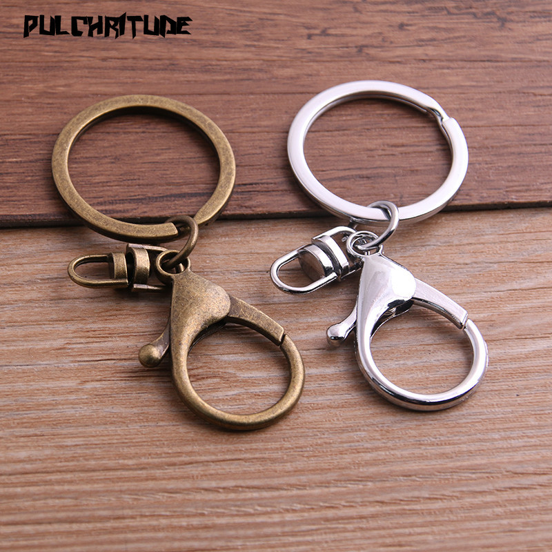 5 bucăți 30 mm breloc lung 70 mm popular clasic 2 culori placat închizătoare homar lanț cârlig bijuterii pentru breloc P6681