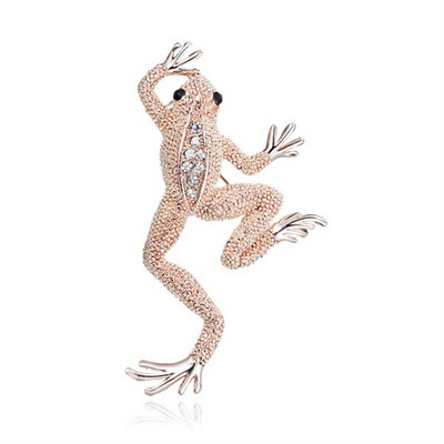 12 stiluri de broșă vintage de cristal verde broască pentru femei, broșă de modă cu strasuri cu animale, accesorii de bijuterii de petrecere pentru doamne