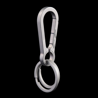 Titaanist karabiinist võtmeklamber EDC võtmehoidja aas konks Titaanist auto võtmehoidja loov korgitseriga võtmehoidja ripatsiga kingitus mehele