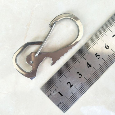 Titaanist karabiinist võtmeklamber EDC võtmehoidja aas konks Titaanist auto võtmehoidja loov korgitseriga võtmehoidja ripatsiga kingitus mehele