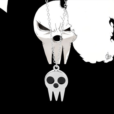 Anime Soul Eater Colier Death the Kid Pandantiv Costume Cosplay Accesorii Accesorii pentru femei Lanț de gât Bijuterii de petrecere