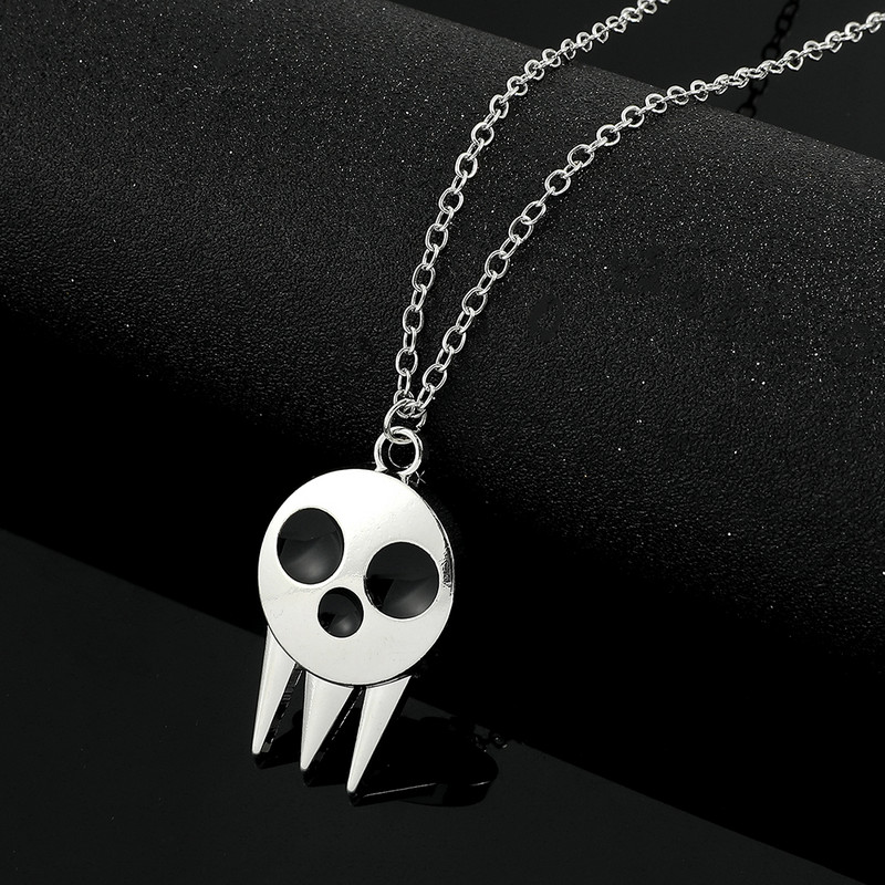 Anime Soul Eater Colier Death the Kid Pandantiv Costume Cosplay Accesorii Accesorii pentru femei Lanț de gât Bijuterii de petrecere