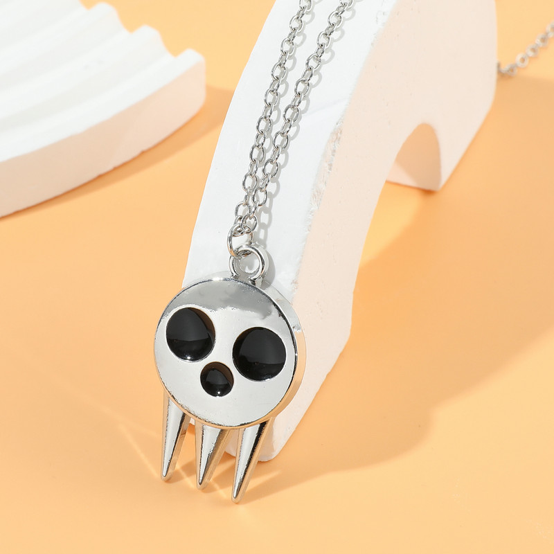 Anime Soul Eater Colier Death the Kid Pandantiv Costume Cosplay Accesorii Accesorii pentru femei Lanț de gât Bijuterii de petrecere