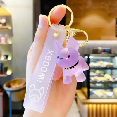 Breloc cu buldog negru, cool, pentru femei, breloc drăguț din rășină pentru câine, accesorii pentru geanți pentru fete, breloc cu farmec pentru mașină, comerț cu ridicata 2022 nou