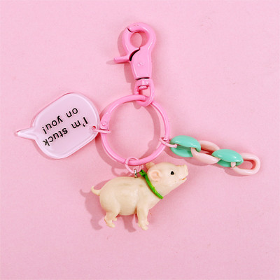 Breloc cu buldog negru, cool, pentru femei, breloc drăguț din rășină pentru câine, accesorii pentru geanți pentru fete, breloc cu farmec pentru mașină, comerț cu ridicata 2022 nou