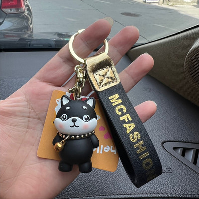 Breloc cu buldog negru, cool, pentru femei, breloc drăguț din rășină pentru câine, accesorii pentru geanți pentru fete, breloc cu farmec pentru mașină, comerț cu ridicata 2022 nou