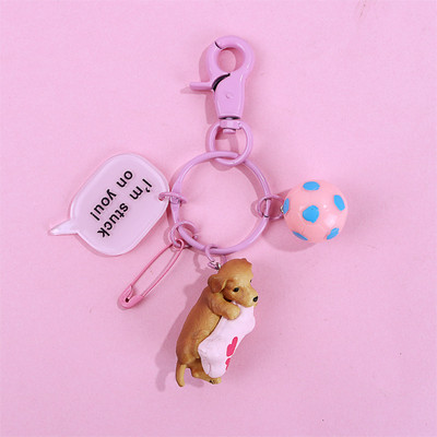 Breloc cu buldog negru, cool, pentru femei, breloc drăguț din rășină pentru câine, accesorii pentru geanți pentru fete, breloc cu farmec pentru mașină, comerț cu ridicata 2022 nou