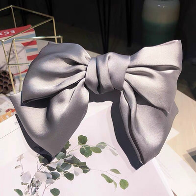 INS Big Bow Šilkiniai Šifoniniai Kaklaraiščiai Plaukų segtukai Korėjietiški kaspinai plaukų segtukai Mergaičių plaukų aksesuarai Moteriški Bowknot plaukų segtukai Nauji 2022 m.