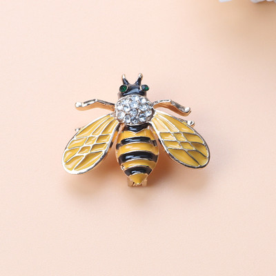 Broșă de lux cu cristal de albine pentru femei, vintage, în stil multiplu