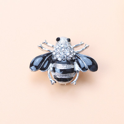 Broșă de lux cu cristal de albine pentru femei, vintage, în stil multiplu