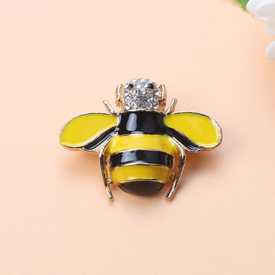 Broșă de lux cu cristal de albine pentru femei, vintage, în stil multiplu