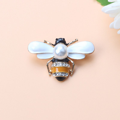 Broșă de lux cu cristal de albine pentru femei, vintage, în stil multiplu