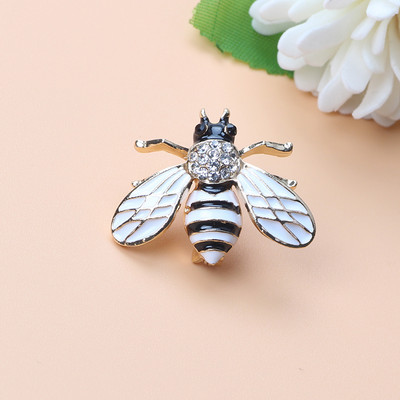 Broșă de lux cu cristal de albine pentru femei, vintage, în stil multiplu
