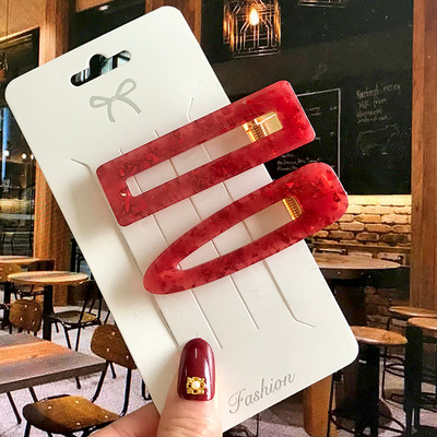 Barrete acrilice Seturi de agrafe de păr cu perle Agrafe de păr geometrice de modă Accesorii de păr Cochiră de păr Fată Agrafă Bobby