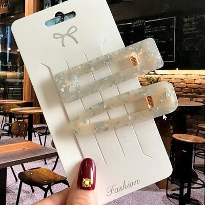 Barrete acrilice Seturi de agrafe de păr cu perle Agrafe de păr geometrice de modă Accesorii de păr Cochiră de păr Fată Agrafă Bobby