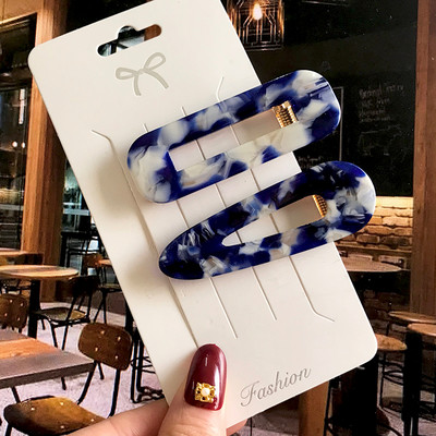 Barrete acrilice Seturi de agrafe de păr cu perle Agrafe de păr geometrice de modă Accesorii de păr Cochiră de păr Fată Agrafă Bobby