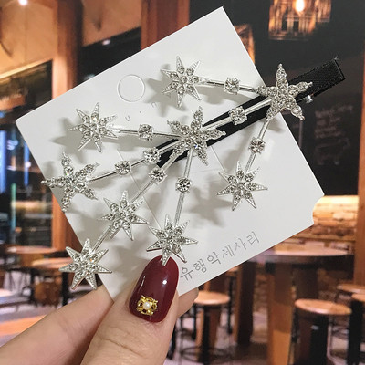 Agrafe de păr de cristal pentru femei 2022 Moda fulg de nea flori stras accesorii de păr bijuterii vintage pentru femei