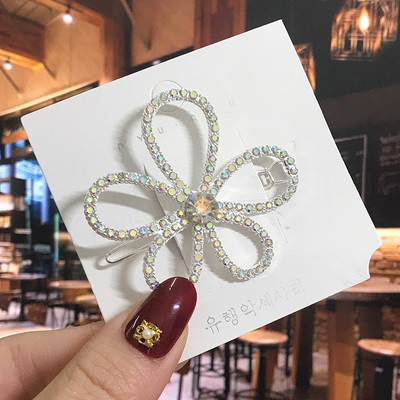 Agrafe de păr de cristal pentru femei 2022 Moda fulg de nea flori stras accesorii de păr bijuterii vintage pentru femei