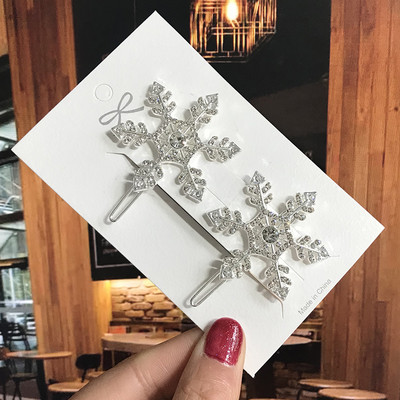 Agrafe de păr de cristal pentru femei 2022 Moda fulg de nea flori stras accesorii de păr bijuterii vintage pentru femei