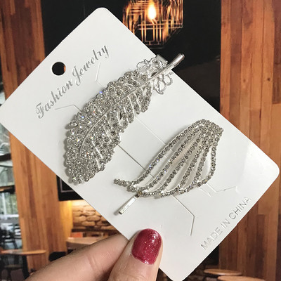 Agrafe de păr de cristal pentru femei 2022 Moda fulg de nea flori stras accesorii de păr bijuterii vintage pentru femei