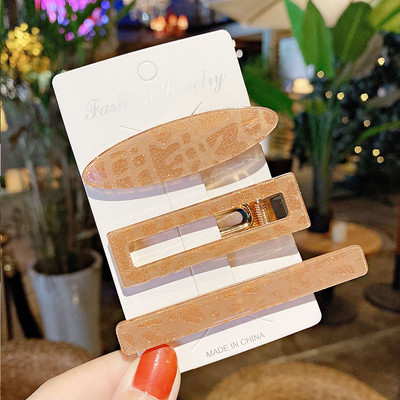 3 buc/set agrafe de păr acrilice agrafe de păr pentru femei fete bijuterii accesorii pentru cap la modă geometrice agrafe de păr accesorii de păr cadou