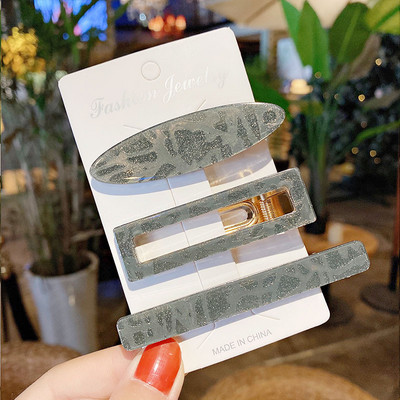 3 buc/set agrafe de păr acrilice agrafe de păr pentru femei fete bijuterii accesorii pentru cap la modă geometrice agrafe de păr accesorii de păr cadou